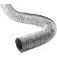 Deflecto® Supurr-Flex® 5-Ply 4-In. Aluminum Flexible Dryer Vent Transition Duct (50 Ft.)