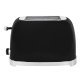 VETTA 2-Slice Extra-Wide-Slot Retro Toaster, Stainless Steel (Black)