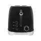 VETTA 2-Slice Extra-Wide-Slot Retro Toaster, Stainless Steel (Black)