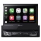 Pioneer® 6.8-In. Car In-Dash Unit, Single-DIN DVD Receiver with Motorized Display, Apple CarPlay®/Android Auto™, Alexa®, and SiriusXM® Ready