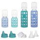 Lifefactory® 4-Glass Baby Bottle Starter Set (Mint/Blanket/Blueberry/Kale)