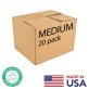 Monster Trucks® Eco-Friendly Cardboard Moving Boxes, Medium, 20 Pack