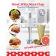 Betty Crocker® 2-Speed Corded Electric Hand Blender with Beaker, Chopper, and Whisk (White)