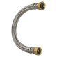 Certified Appliance Accessories Braided Stainless Steel Water Heater Connector, 2ft