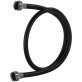 Certified Appliance Accessories Black EPDM Washing Machine Hose, 4ft