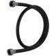 Certified Appliance Accessories Black EPDM Washing Machine Hose, 5ft