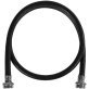 Certified Appliance Accessories Black EPDM Washing Machine Hose, 8ft