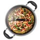 THE ROCK™ by Starfrit® 12-In. Covered Fry Pan with Stainless Steel Handle, Black