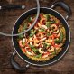 THE ROCK™ by Starfrit® 12-In. Covered Fry Pan with Stainless Steel Handle, Black