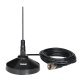 Tram® 100-Watt Pretuned Dual-Band 144 MHz to 148MHz VHF/435 MHz to 450 MHz UHF Amateur Radio Antenna Kit with Magnet Mount and Cable