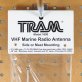 Tram® Pretuned VHF 6-dB-Gain Marine L-Bracket-Mount 35-Inch Fiberglass Antenna with RG58 Cable and PL-259 Connectors