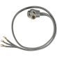Certified Appliance Accessories 3-Wire Open-End-Connector 30-Amp Dryer Cord, 5ft