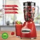 Brentwood® 42-Ounce 12-Speed + Pulse Electric Blender with Glass Jar (Red)