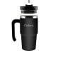 Outdoors Professional 20-Oz. Stainless Steel Double-Walled Insulated Tumbler with Straw (Black)