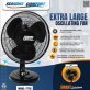 Seasons Comfort™ 16-In. Oscillating Table Fan, FTT16, Black