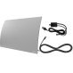 Mohu Curve Indoor TV Antenna, 60-Mile Range, Jolt Switch Amplifier, UHF VHF, Multi-Directional, 4K 8K UHD, NEXTGEN TV — with Base Stand, 10-Ft. Cable