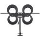 Antennas Direct ClearStream 4MAX® HDTV Complete Indoor/Outdoor Multi-Directional TV Antenna with 70+ Mile Range, Cable, Mast, Amplifier, and Splitter