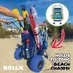Rollx® Big Balloon Wheel Foldable Beach Cart Storage Wagon for Sand, with 13-In. Beach Tires, Blue