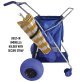 Rollx® Big Balloon Wheel Foldable Beach Cart Storage Wagon for Sand, with 13-In. Beach Tires, Blue
