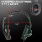 ENHANCE Infiltrate™ Stereo Gaming Headset with Rotating Microphone, Black and Green, GX-H5