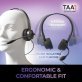 Adesso® Xtream P4T Headset with Push to Talk, Volume Controls, and Answer/End Call Controls