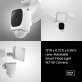 Home Zone Security® 1080p Full HD Triple-Head Smart Floodlight Camera (White)