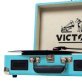 Victor® Metro Dual-Bluetooth® Belt-Drive Suitcase Turntable, VSRP-800 (Turquoise)