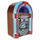 Victor® Wilshire Desktop Bluetooth® Jukebox with CD Player and FM Radio, VDTJ-1450-MH, Mahogany