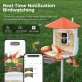 PerchMe™ Smart Bird Feeder with Camera (Vermilion Canopy)