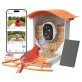 PerchMe™ Smart Bird Feeder with Camera (Mango Tango Awning)