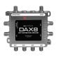 Antennas Direct® DAX 8-Output TV Antenna Distribution Amplifier, Output to 8 TVs, CATV Systems, 4K 8K Ready — with Power Supply, Coaxial Cable (Silver)