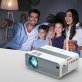 Technaxx® Beamer 720p HD Mini-LED Multimedia Projector, White, TX-127