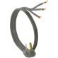 Certified Appliance Accessories 3-Wire Eyelet 30-Amp Dryer Cord, 4ft