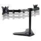 Allsop® Free-Standing Dual Monitor Arms, Black