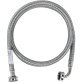 Certified Appliance Accessories Braided Stainless Steel Washing Machine Hose with Elbow, 5ft