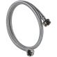 Certified Appliance Accessories Braided Stainless Steel Washing Machine Hose with Elbow, 6ft