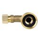 Certified Appliance Accessories® Dishwasher Elbow with Nut & Compression Ferrule, 3/4" FGH (Female Garden Hose) x 3/8" MIP (Male Iron Pipe)