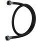 Certified Appliance Accessories 2 pk Black EPDM Washing Machine Hoses, 4ft