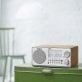 Sangean® Tabletop Retro Wooden-Cabinet Digital AM/FM/Clock Radio with Remote Walnut, WR-2