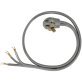 Certified Appliance Accessories® 3-Wire Open-End-Connector 50-Amp Range Cord, 4ft