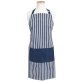 Better Houseware Adjustable Striped Apron (Blue)