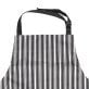 Better Houseware Adjustable Striped Apron (Black)