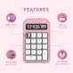 Azio IZO Number Pad/Standalone Calculator with Red Switches, Bluetooth® and USB (Pink Blossom)