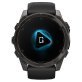 Garmin® fēnix® 8 AMOLED Multisport 51-mm GPS Watch with Silicone Band (Sapphire Lens/Carbon Gray DLC Titanium/Black)