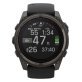 Garmin® fēnix® 8 Multisport 51-mm Sapphire Solar GPS Watch with Silicone Band (Carbon Gray DLC Titanium/Black)