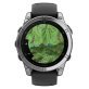 Garmin® fēnix® E Multisport GPS Smartwatch with 47-mm Case, Bluetooth®, AMOLED, Health/Fitness, Navigation, Topo, 10 ATM (Stainless Steel)