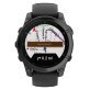 Garmin® fēnix® E AMOLED Multisport 47-mm GPS Smartwatch with Black Silicone Band (Slate Gray/Stainless Steel)
