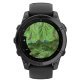 Garmin® fēnix® E AMOLED Multisport 47-mm GPS Smartwatch with Black Silicone Band (Slate Gray/Stainless Steel)