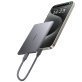 TORRAS® MiniMag 5,000-mAh Wireless Power Bank, Titanium Gray