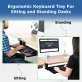 Uncaged Ergonomics® KT4 Clamp-on Under-Desk Slide-Out Ergonomic Keyboard Tray, Black